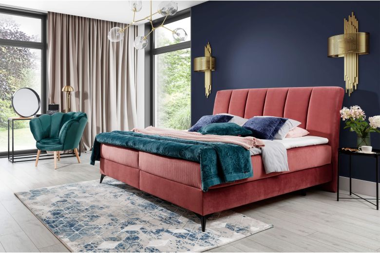 Boxspring bed - Aderito (With storage box)