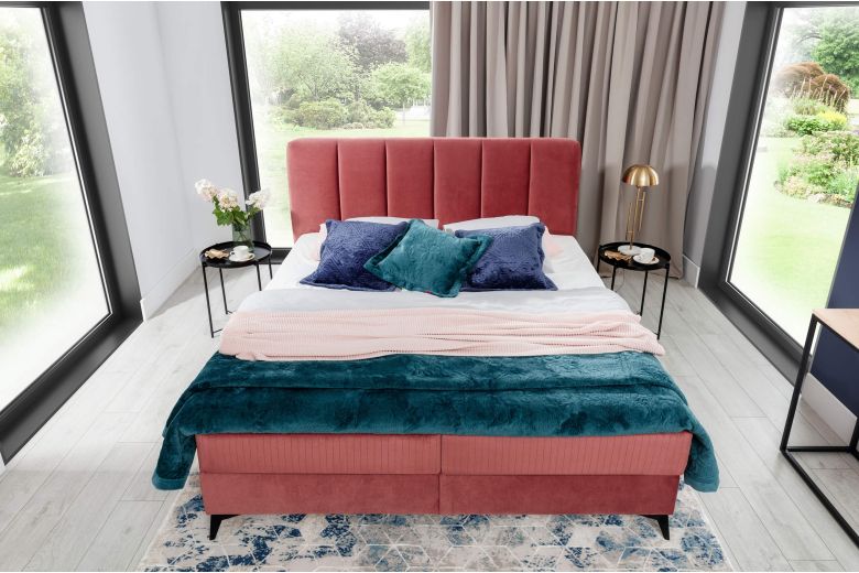 Boxspring bed - Aderito (With storage box)