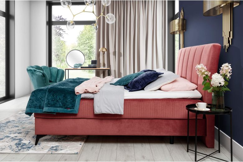 Boxspring bed - Aderito (With storage box)