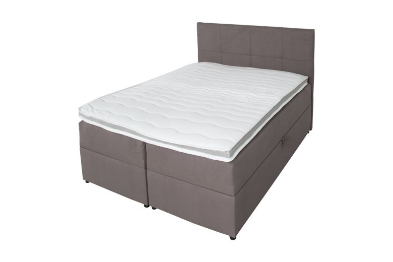 Boxspring bed 140x200 - Lena (Pull-out with storage box)