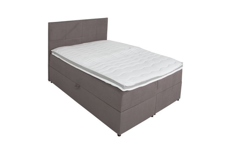 Boxspring bed 140x200 - Lena (Pull-out with storage box)