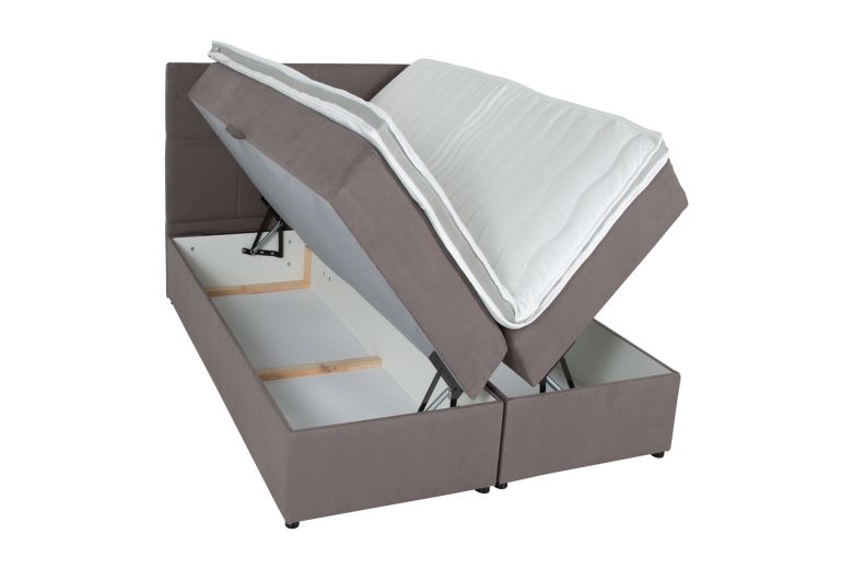 Boxspring bed 140x200 - Lena (Pull-out with storage box)