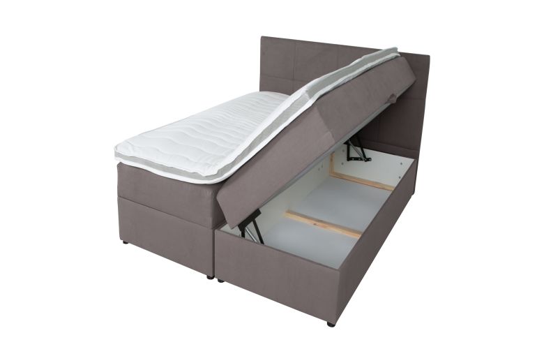 Boxspring bed 140x200 - Lena (Pull-out with storage box)