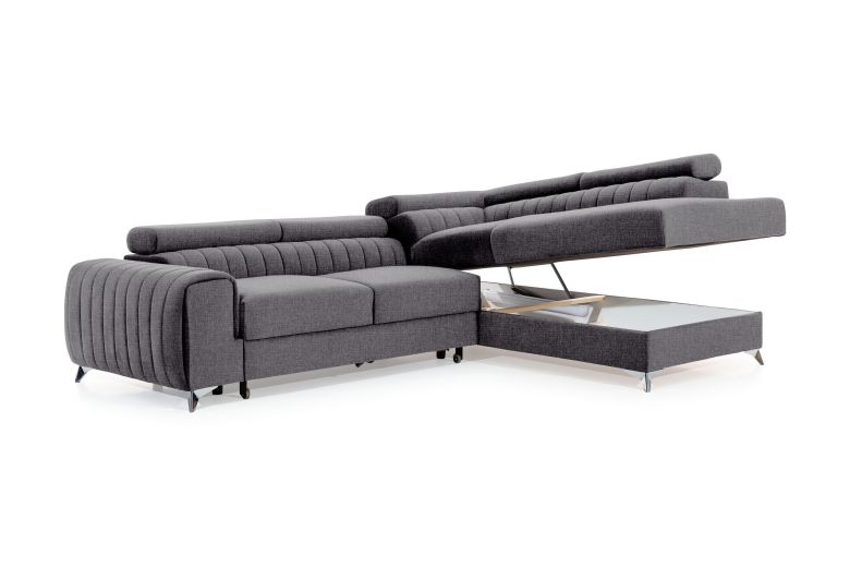 Corner sofa - Lairence (Pull-out with storage box)