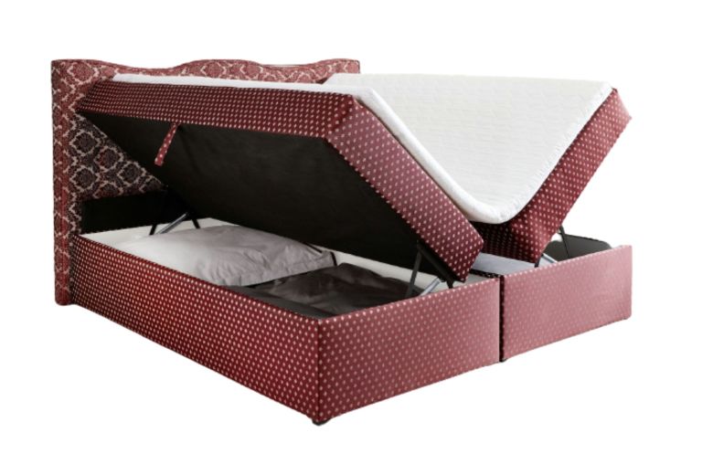 Boxspring bed 180x200 - Diamond (With storage box)