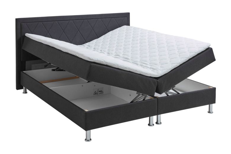Boxspring bed 180x200 - Inte (With storage box)