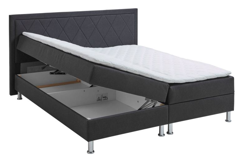 Boxspring bed 180x200 - Inte (With storage box)