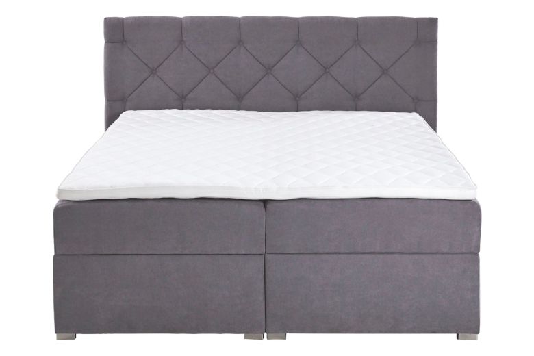 Boxspring bed 200x200 - Glamour (With storage box)