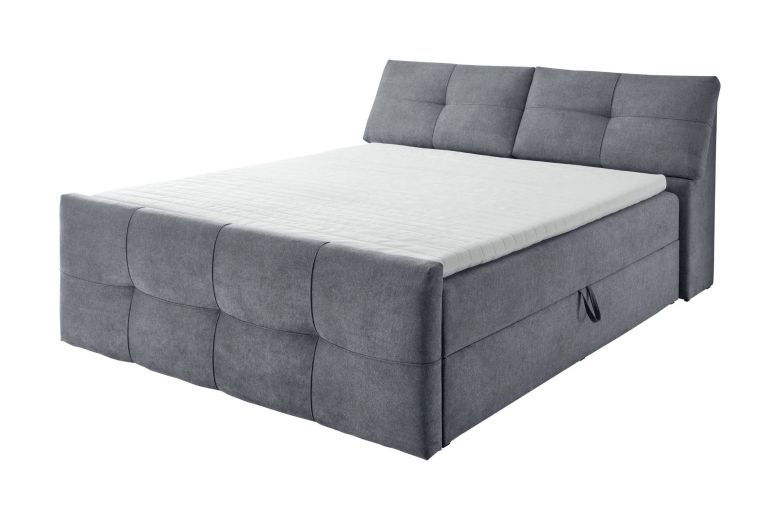 Boxspring bed 180x200 - Saga (With storage box)