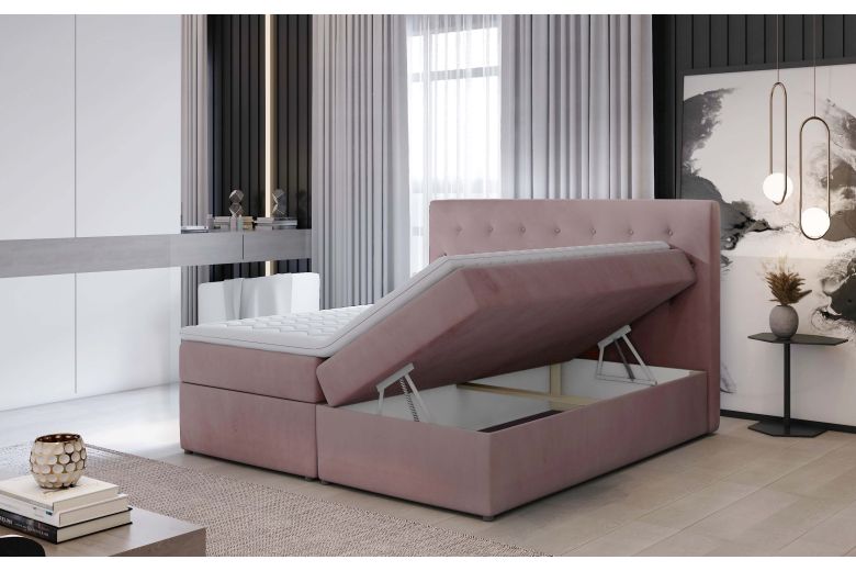 Boxspring bed - Loree (With storage box)