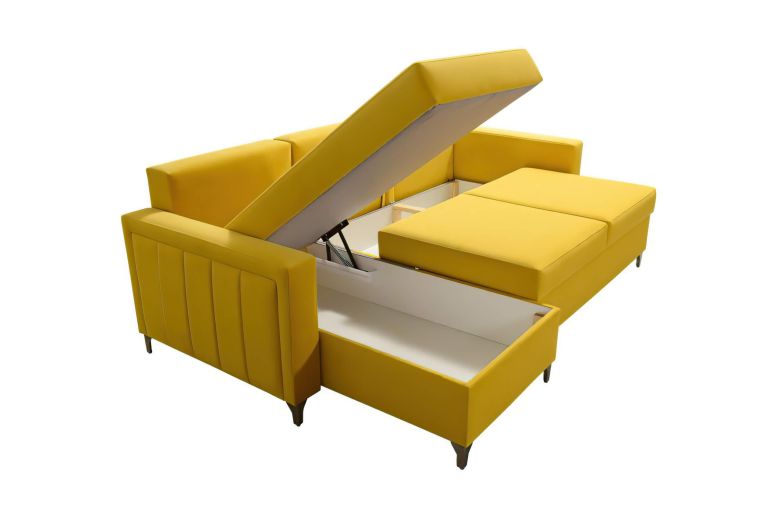Corner sofa - Rossi (Pull-out with storage box)