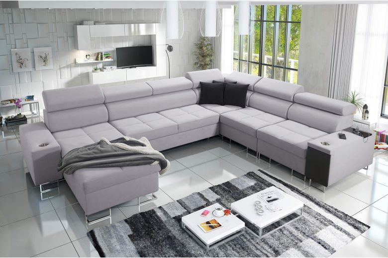 U shape sofa - Morena VIII (Pull-out with storage box)