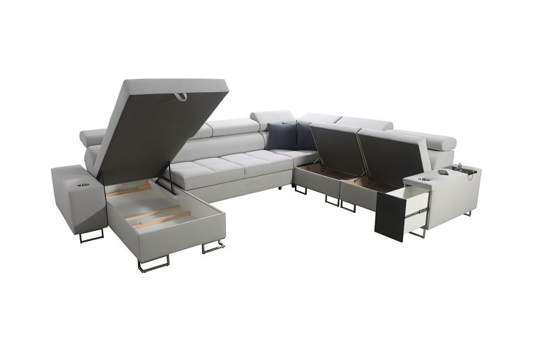 U shape sofa - Morena VIII (Pull-out with storage box)