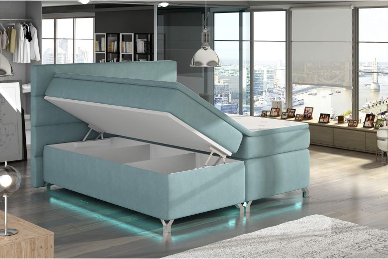 Boxspringbett 140x200 Amadeo - Weiss