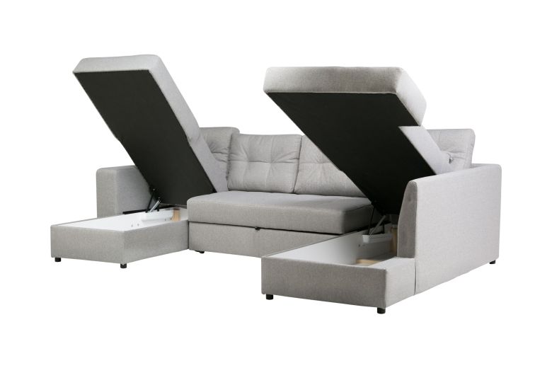 U shape sofa - Vito (Pull-out with storage box)