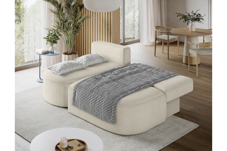 Corner sofa - Livosa (Pull-out bed with storage box)