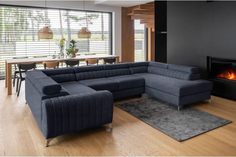 U shape sofa - Louis (Pull-out with storage box)