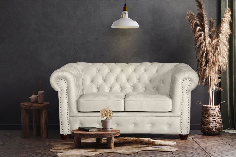 2er-Sofa Oxford - Graubeige