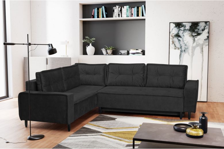 Corner sofa - Milo (Pull-out with storage box)