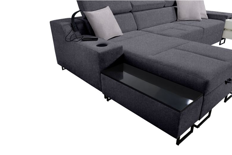 Corner sofa - Alicante I Maxi (Pull-out with storage box)