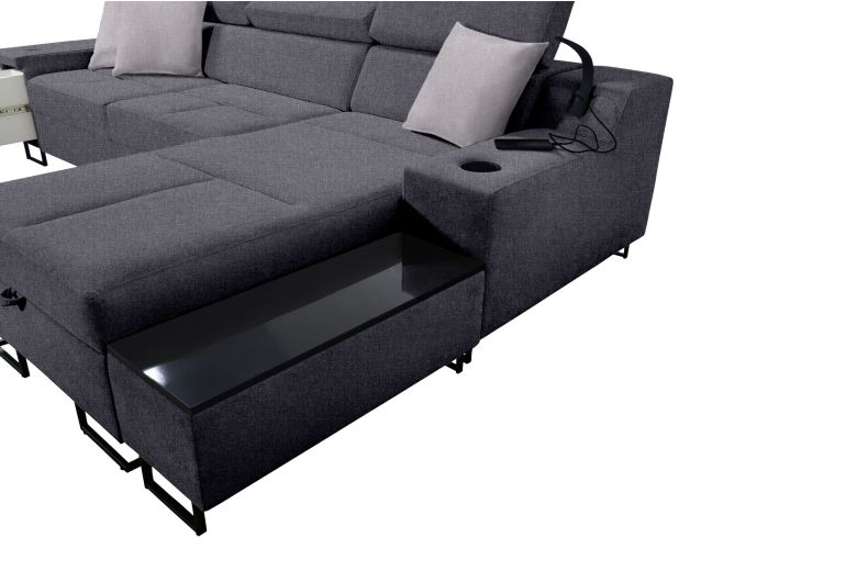 Corner sofa - Alicante I Maxi (Pull-out with storage box)