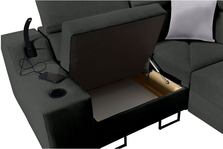 Corner sofa - Alicante II (Pull-out with storage box)