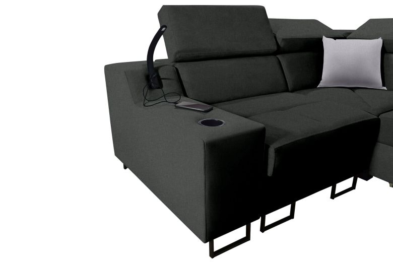 Corner sofa - Alicante II (Pull-out with storage box)