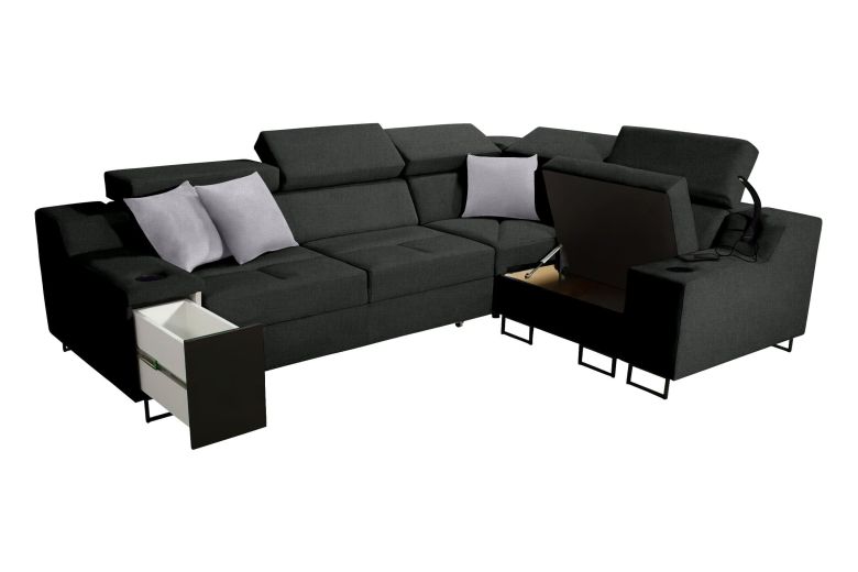 Corner sofa - Alicante II (Pull-out with storage box)