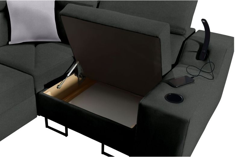 Corner sofa - Alicante II (Pull-out with storage box)