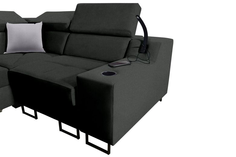 Corner sofa - Alicante II (Pull-out with storage box)