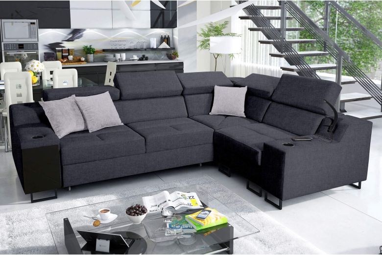 Corner sofa - Alicante II (Pull-out with storage box)