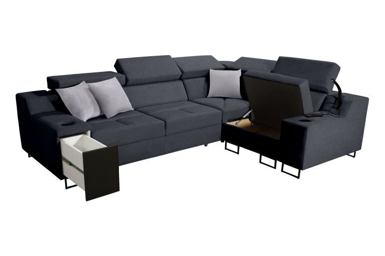 Corner sofa - Alicante II (Pull-out with storage box)