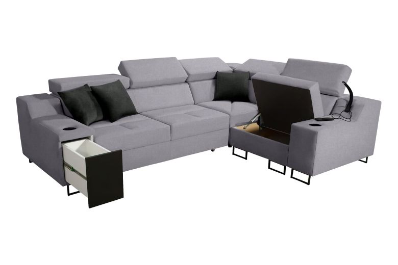 Corner sofa - Alicante II (Pull-out with storage box)