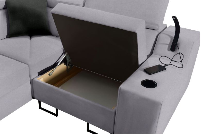 Corner sofa - Alicante II (Pull-out with storage box)