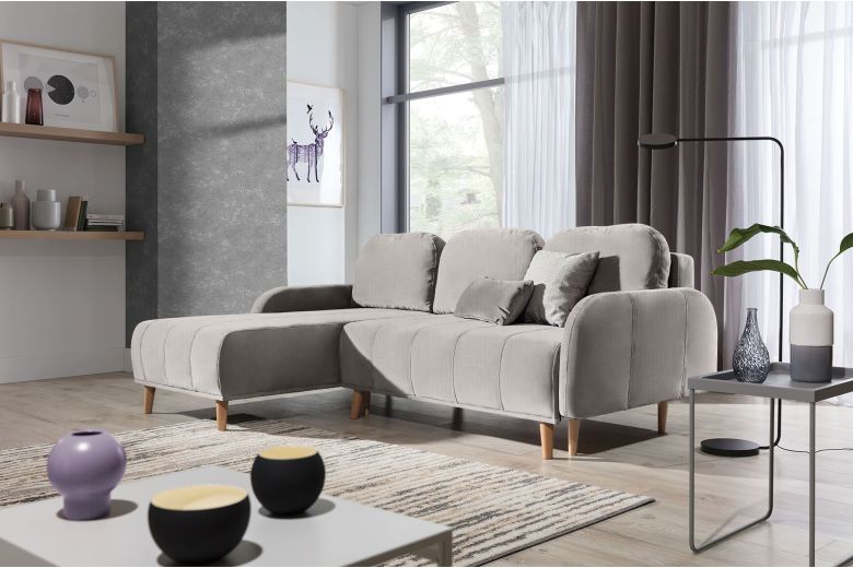 Corner sofa - Domi (Pull-out with storage box)