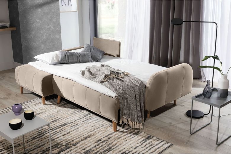 Corner sofa - Domi (Pull-out with storage box)