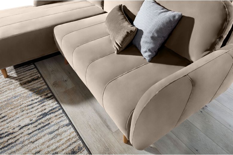 Corner sofa - Domi (Pull-out with storage box)