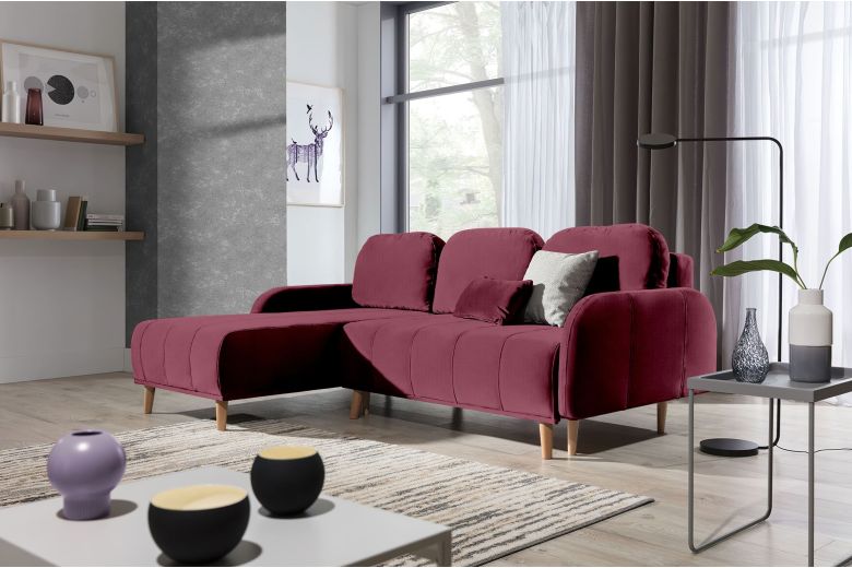 Corner sofa - Domi (Pull-out with storage box)