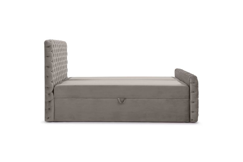 Boxspring bed - Chesterfield (Pull-out with storage box)