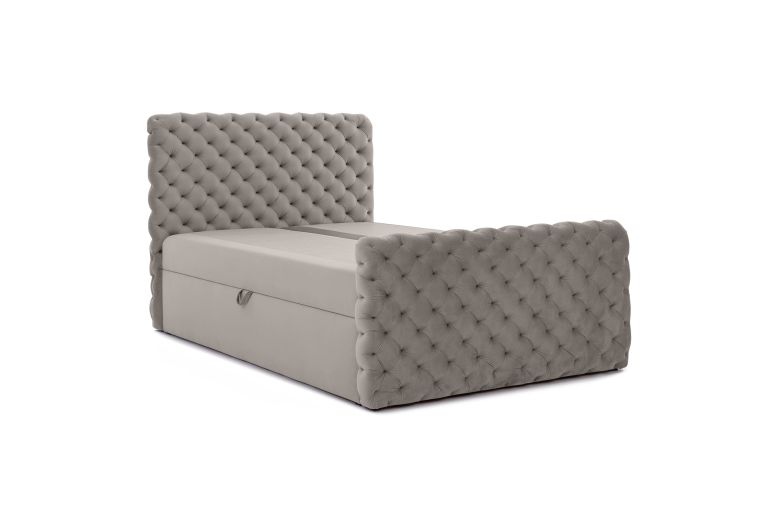 Boxspring bed - Chesterfield (Pull-out with storage box)