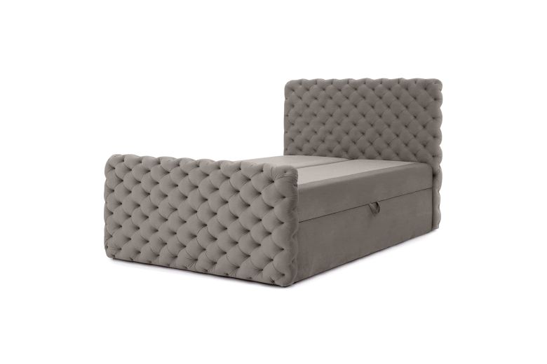 Boxspring bed - Chesterfield (Pull-out with storage box)