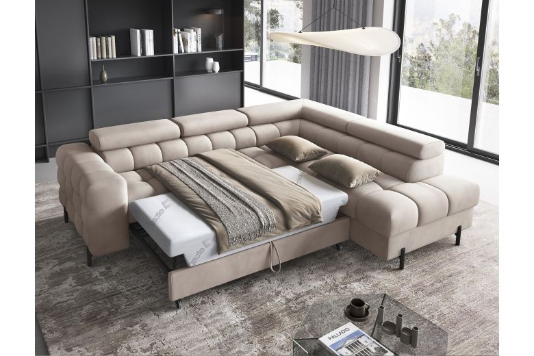 Corner sofa - Ferucce (Pull-out bed with storage box) Corner sofa - Ferucce (Pull-out bed with storage box)