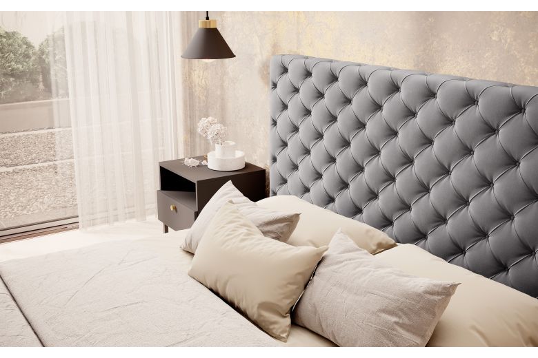 Υφασμάτινο κρεβάτι 160x200 - Princce (Με κουτί αποθήκευσης)