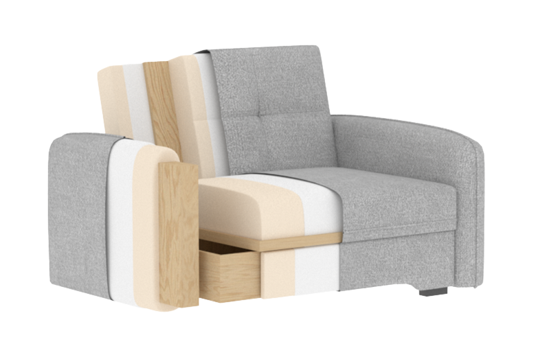 Раскладной диван - Laine 1-seater (Pаскладной с ящиком для белья)