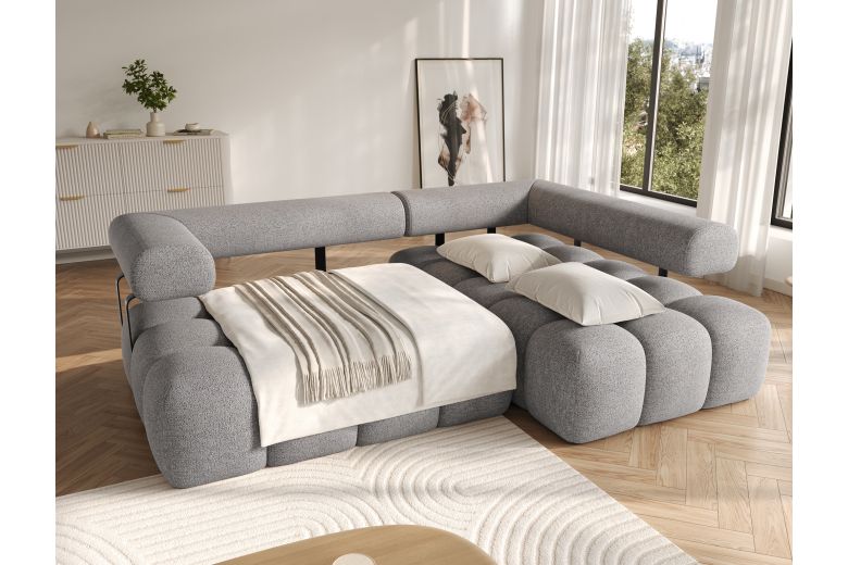 Corner sofa - Levvi (Pull-out bed with storage box)