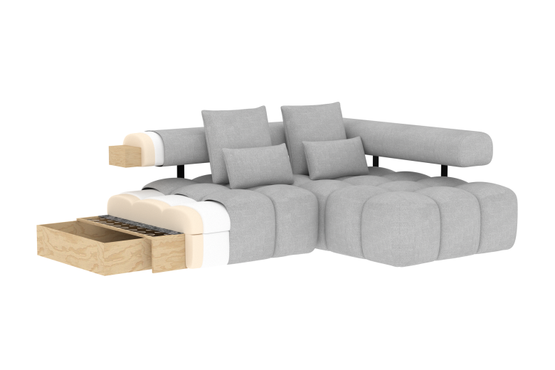 Corner sofa - Levvi (Pull-out bed)