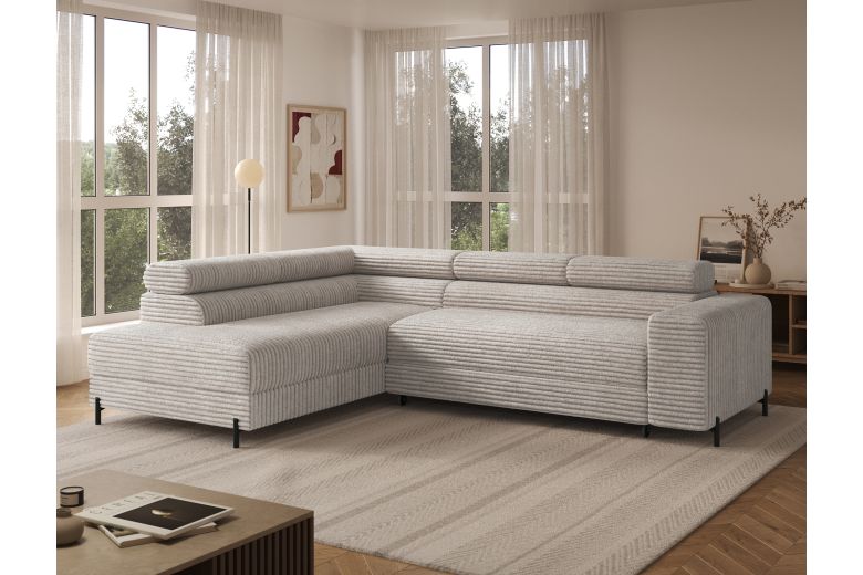 Corner sofa - Colesio (Pull-out bed with storage box)