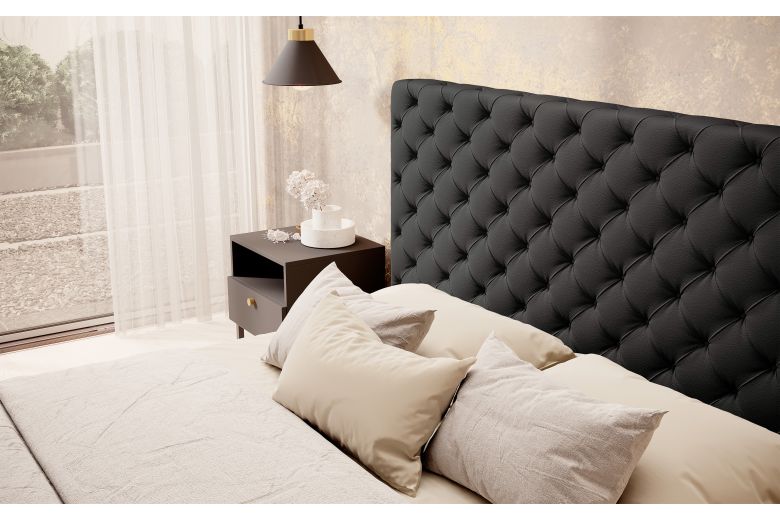 Upholstered bed 160x200 - Bed Princce (With storage box)