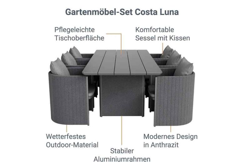 Outdoor furniture - Garden Set - Costa Luna