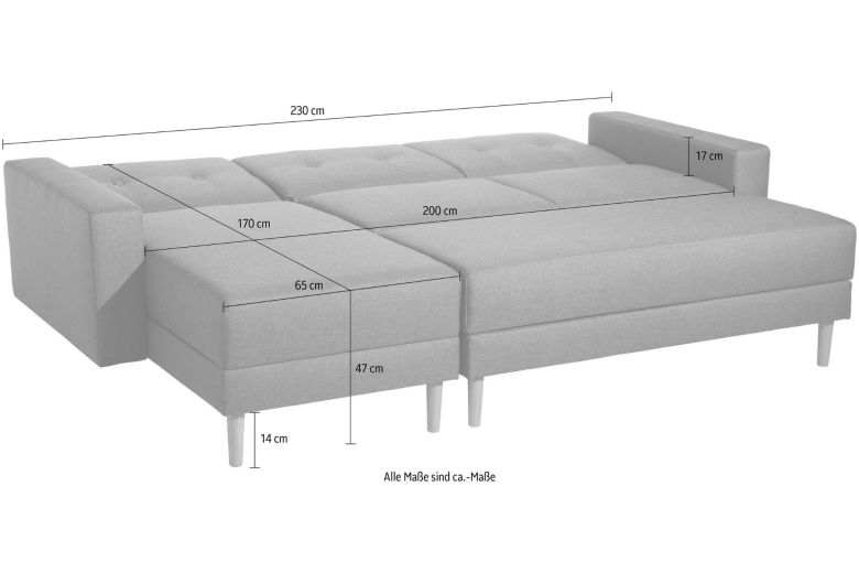 Corner sofa - Just chill (Pull-out with storage box)